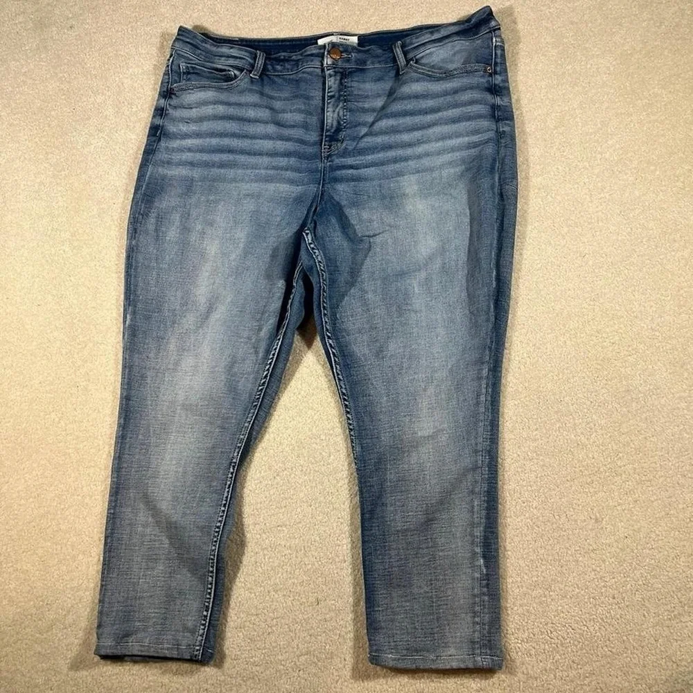 BKE Gabby Jeans Womens 36x27 Blue High Rise Ankle Skinny Curvy Fit Stretch Denim
